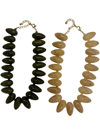 Teardrop Marbled Necklace