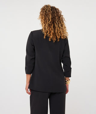 Esqualo Blazer, 3/4 Sleeve, Black