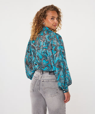 Esqualo Blouse, Urban Print