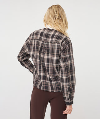 Esqualo Check Strass Blouse, Multi