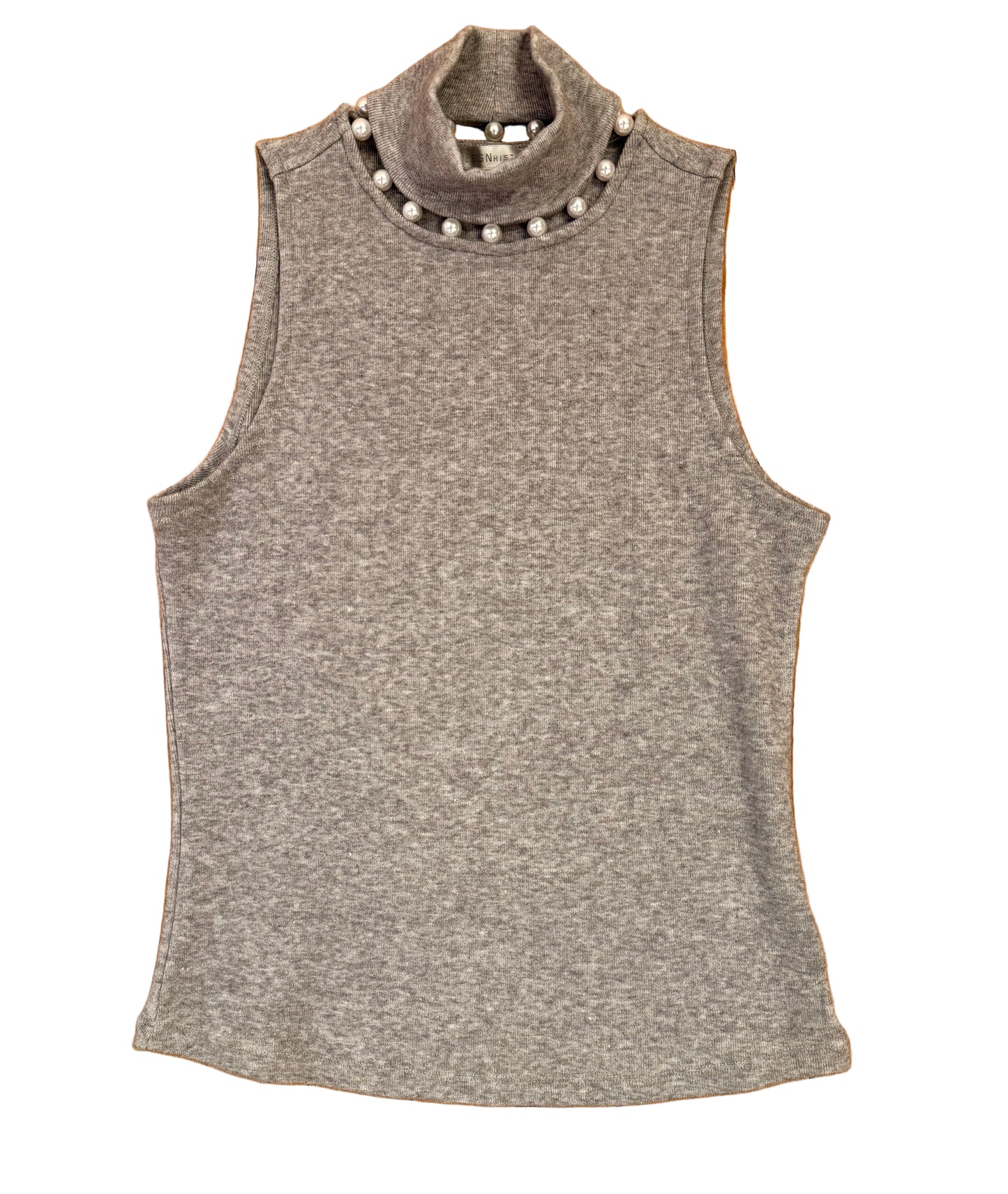 Pearl Mock Neck Top