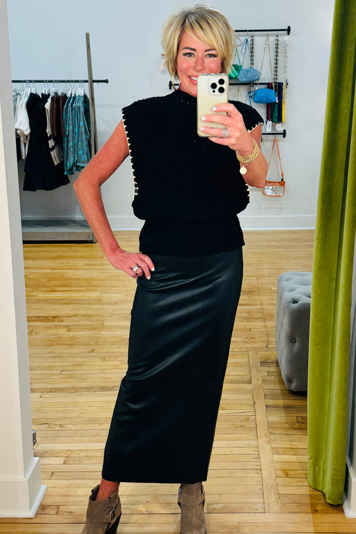 Yasani Maxi Skirt in Black