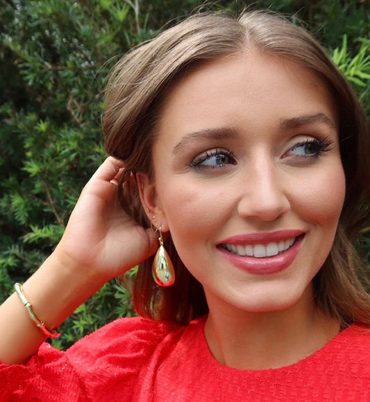 Tranquility Earrings in Shiny 18K Gold