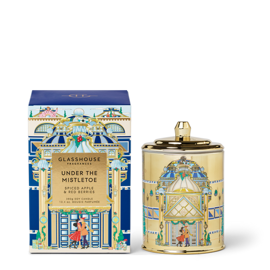 GLASSHOUSE 13.4 oz Limited Edition Candle in Under the Mistletoe