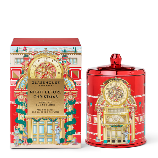 GLASSHOUSE 13.4 oz Limited Edition Candle in Night Before Christmas