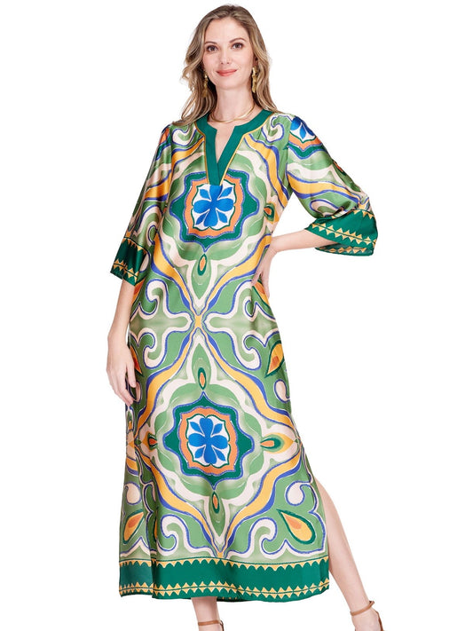 Moroccan Trimmed Maxi