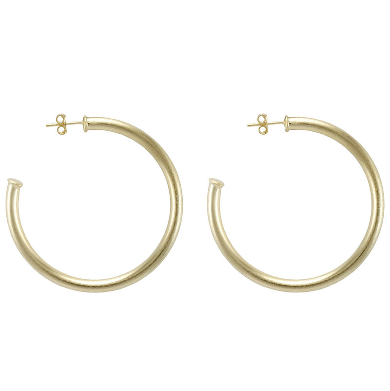 Sheila Fajl Everybody's Favorite Small Hoops-Brushed Gold