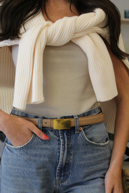 Brushed Buckle Belt