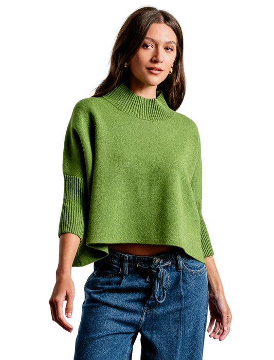 Aja Sweater- One Size 25' Winter Green