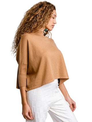 Aja Ortho Solid Sweater, Walnut