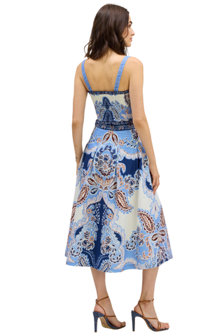 Mabel Skirt, Azure Paisley