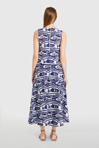 Pavillion Skirt in Fish Print