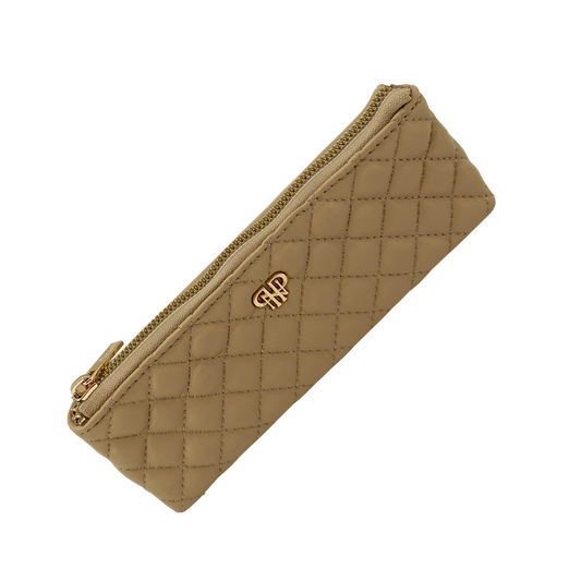 Sleek Stash Go To Case in Nude/Gold