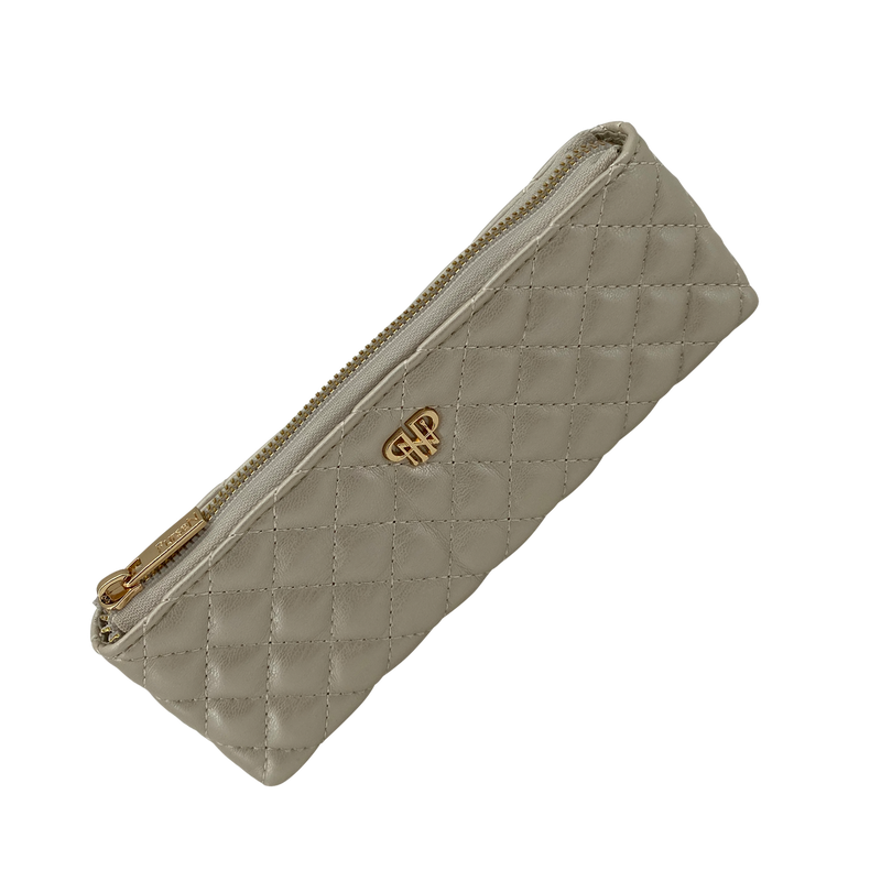 Sleek Stash Go To Case in Pearl Quilted