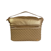 Stylist Travel Bag in Nude and Gold