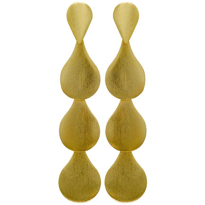 Sheila Fajl Harper Earrings- Brushed Gold