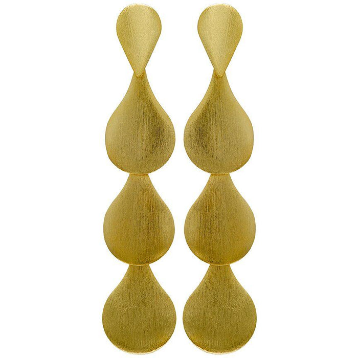 Sheila Fajl Harper Earrings- Brushed Gold