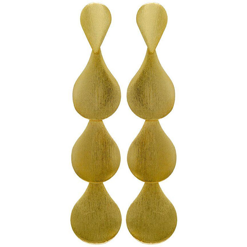 Sheila Fajl Harper Earrings- Brushed Gold