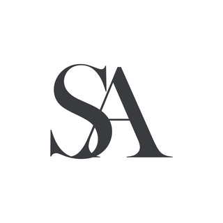 Black 'SA' monogram on a white background