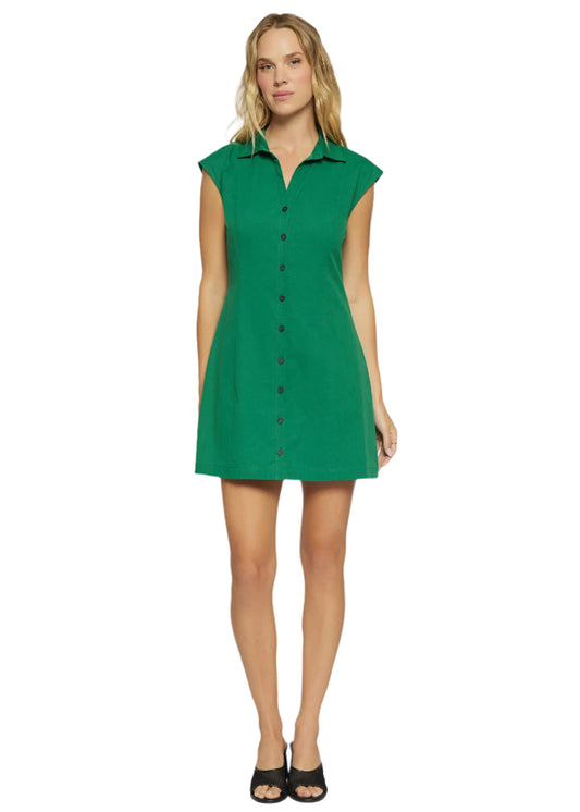 Portofino Bliss Mini Dress in Forest Green