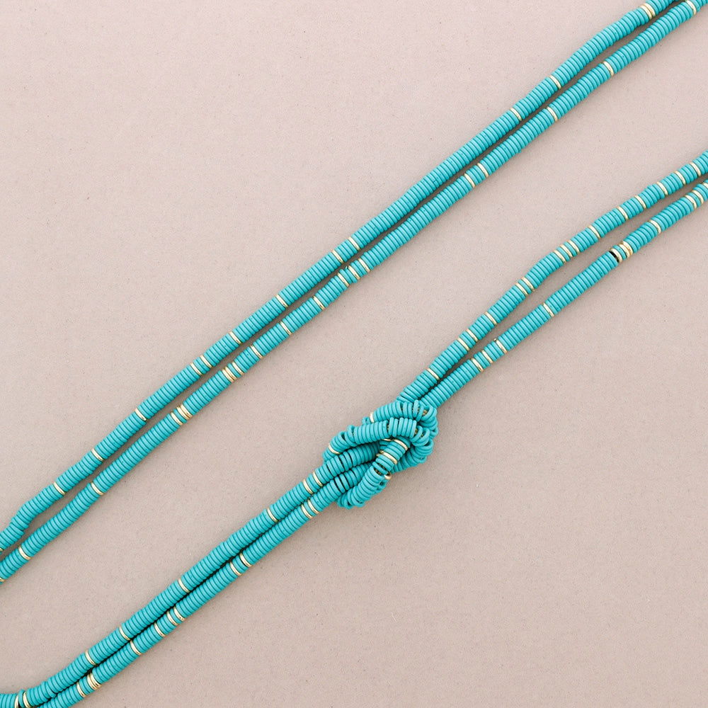 Long Knotty Beads Necklace