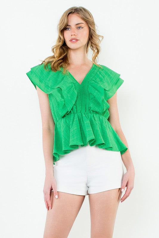 Ellis Top in Green