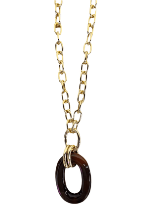 Acrylic Oval Necklace - The South Apparel