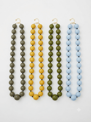 Adjustable Resin Bead Necklace - The South Apparel