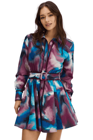 Alanna Dress, Marble Swirl - The South Apparel