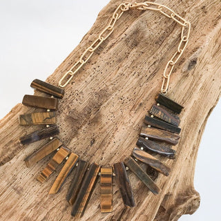 Alexa Graduated Agate Necklace - The South Apparel
