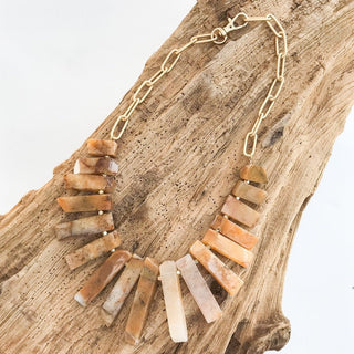 Alexa Graduated Agate Necklace - The South Apparel