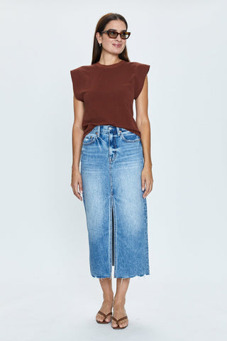 Alice Midi Skirt in Portrait Vintage - The South Apparel