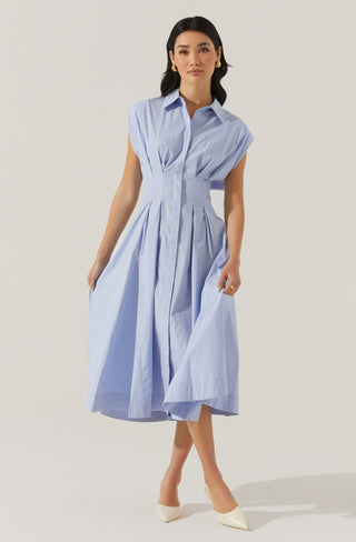 Astr The Label Beckett Dress in Blue - The South Apparel