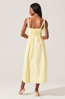 Astr The Label Helia Dress in Lemon - The South Apparel