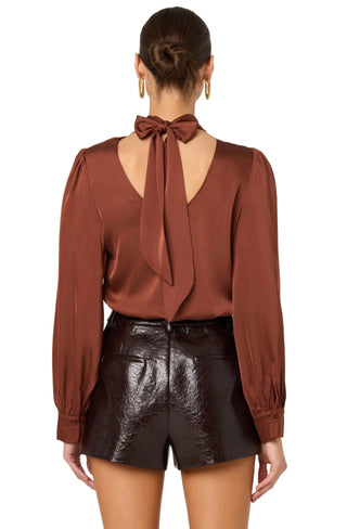 Astr The Label Ivonne Top in Rust - The South Apparel