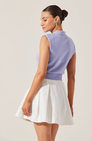 Astr The Label Kori Sweater Top in Periwinkle - The South Apparel