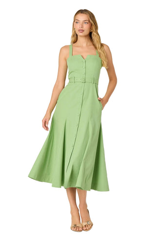 Astr The Label Mckinley Dress in Avocado - The South Apparel