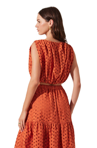 Astr The Label Nalley Top in Rust - The South Apparel