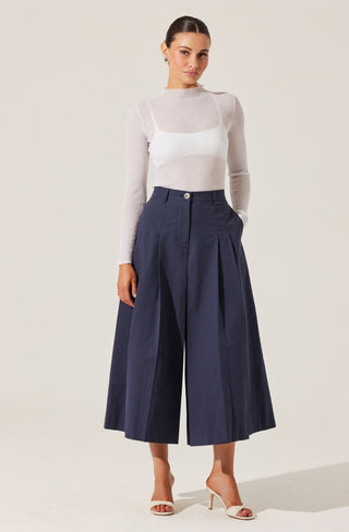 Astr The Label Rowen Pants in Navy - The South Apparel