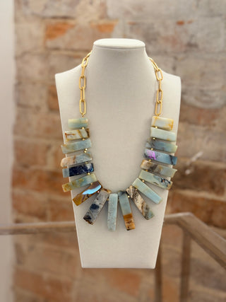 Athena Graduated Agate Necklace - The South Apparel
