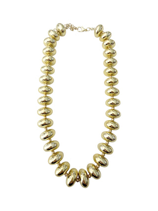 Barlowe Chunky Beaded Necklace, Gold