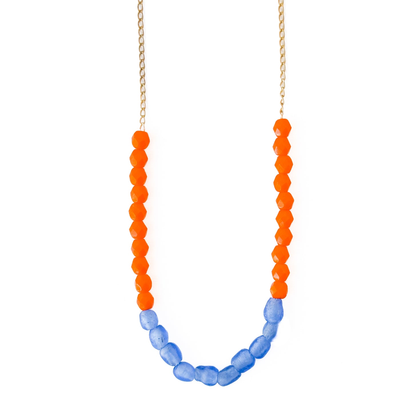 Recycled African Glass & Mixed Bead Necklace