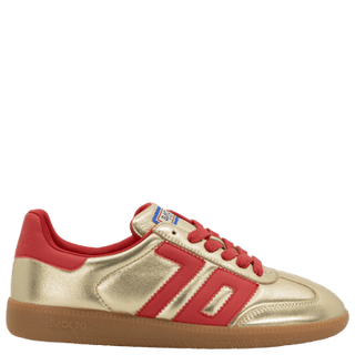 Back 70 NM Sneakers in Gold & Red - The South Apparel