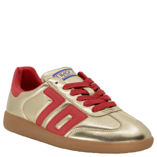 Back 70 NM Sneakers in Gold & Red - The South Apparel