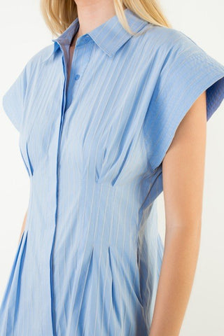 Bainbridge Blue Shirtdress - The South Apparel