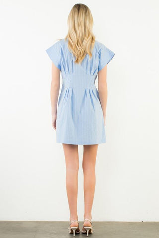 Bainbridge Blue Shirtdress - The South Apparel