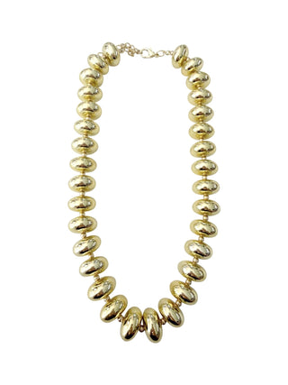 Barlowe Chunky Beaded Necklace, Gold - The South Apparel