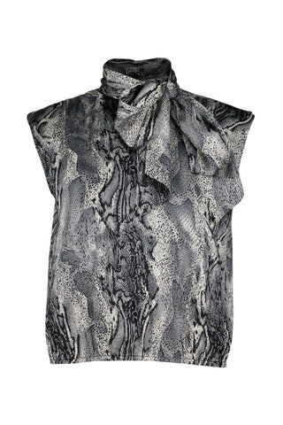 Belle Tie Front Top in Python - The South Apparel