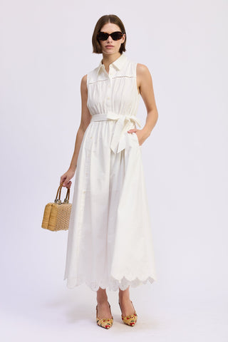 Brittany Maxi Dress in White - The South Apparel