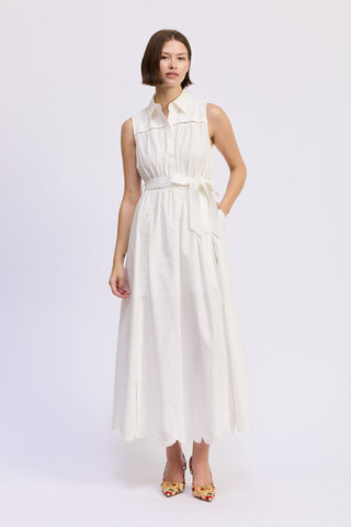 Brittany Maxi Dress in White - The South Apparel
